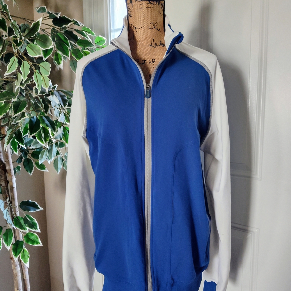 Lululemon Athletica Royal Blue and White Windbreaker